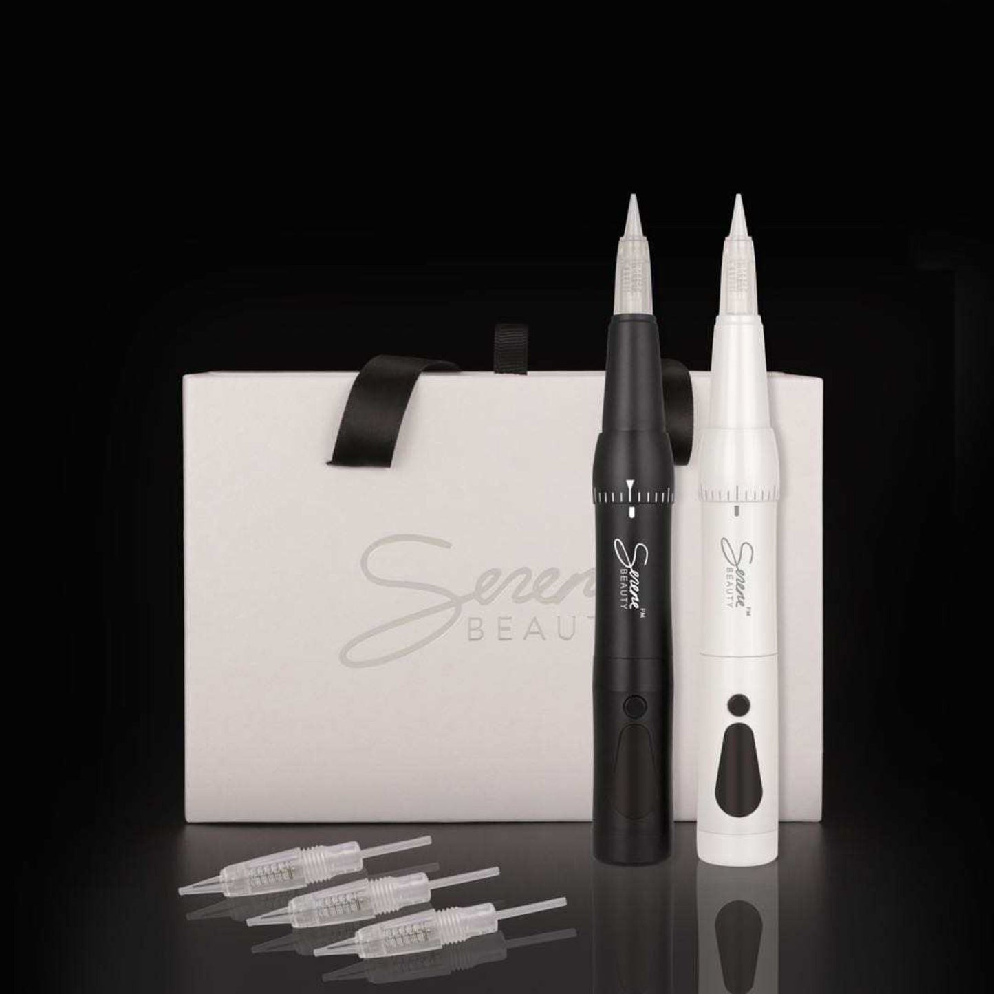 SERENE NANO PEN II WIRELESS PMU MACHINE + (10) 3RL NEEDLES - PEARL WHITE